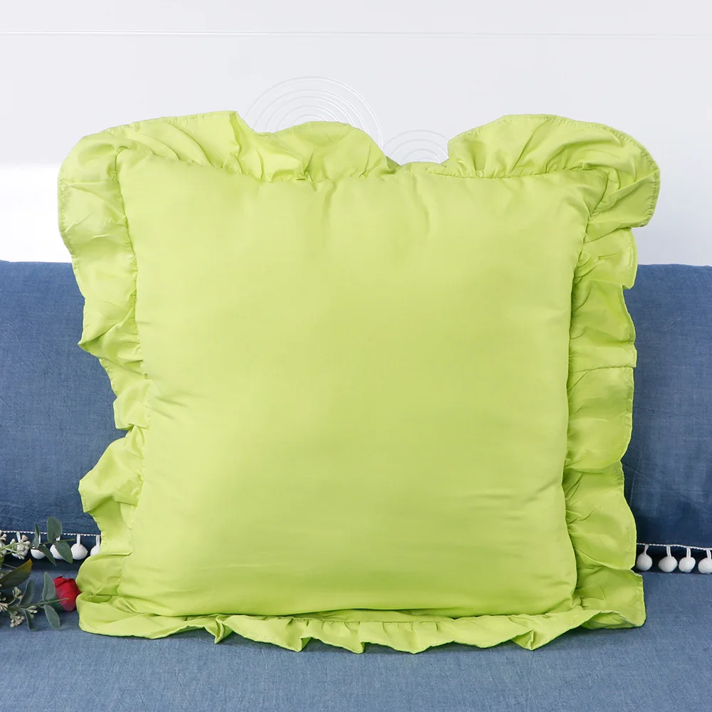 Vintage-Inspired Ruffled Pillowcase – Farmhouse French Shabby Chic Bedding Accent
