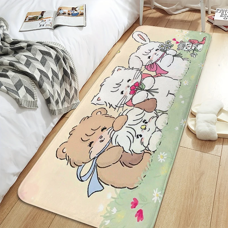 

Cartoon Pink Puppy Cute Carpet for Children's Room Foot Mat Doormat Entrance Door Soft Rug for Bedroom Modern Home Decoration