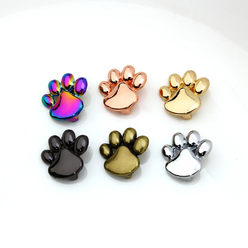 10Pcs Paw Dog Bone Heart Slide Charm Accessori Fai Da Te Diametro Interno 10Mm Fit 10Mm Bracciale Pet Collare Portachiavi Regalo Con Strass