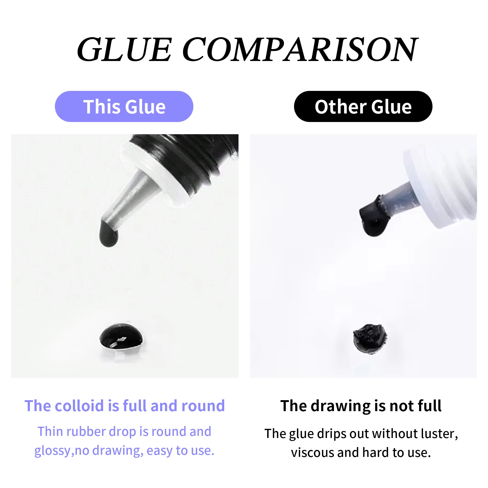 DIY Eyelash Glue Use With Eyes Open 5ml Lasting 7-10 Days Waterproof and Not Irritating 3