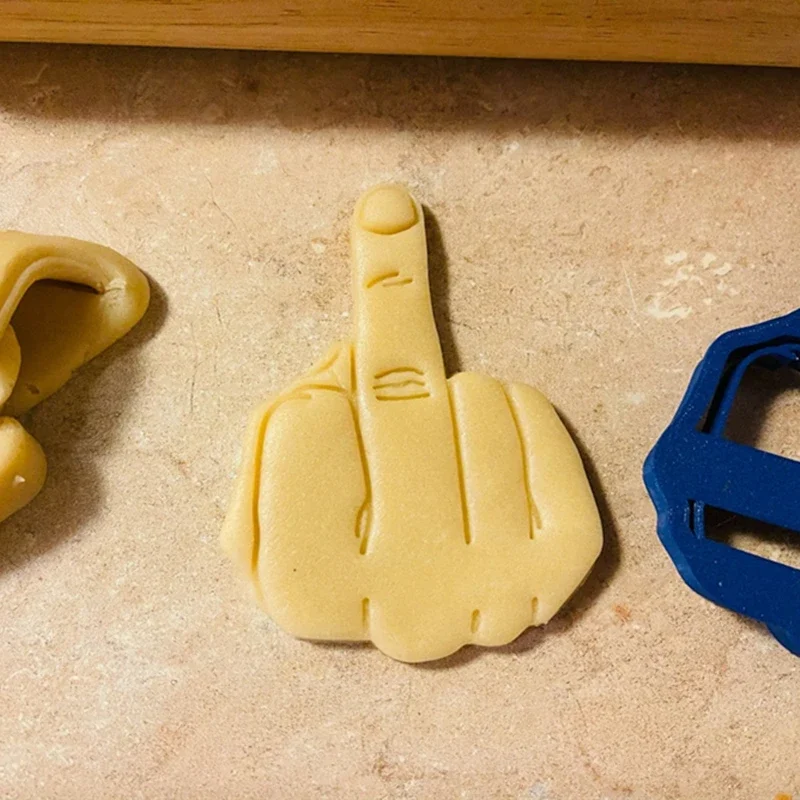 Cookie Cutter Middle Finger Cookie Cutter Fun Biscuit Dick Mold Fondant Cake Decoration Moulds Kitchen DIY Baking Party Tools