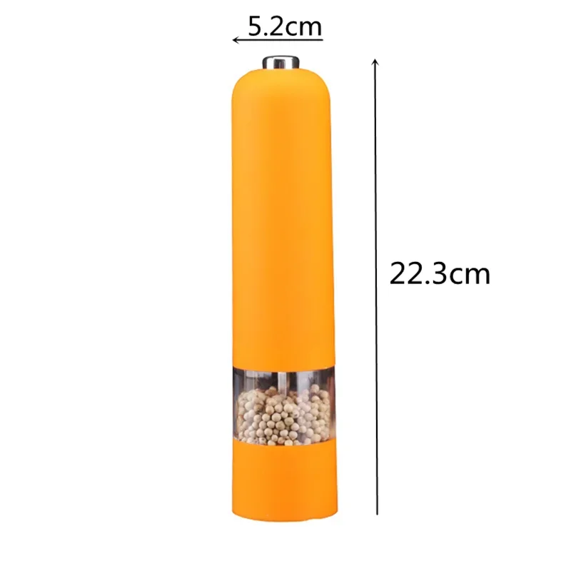 Electric Pepper and Salt Mill Grinder with LED Light Cordless Adjustable Coarseness Spice Grinder Kitchen Cooking Helping Tool