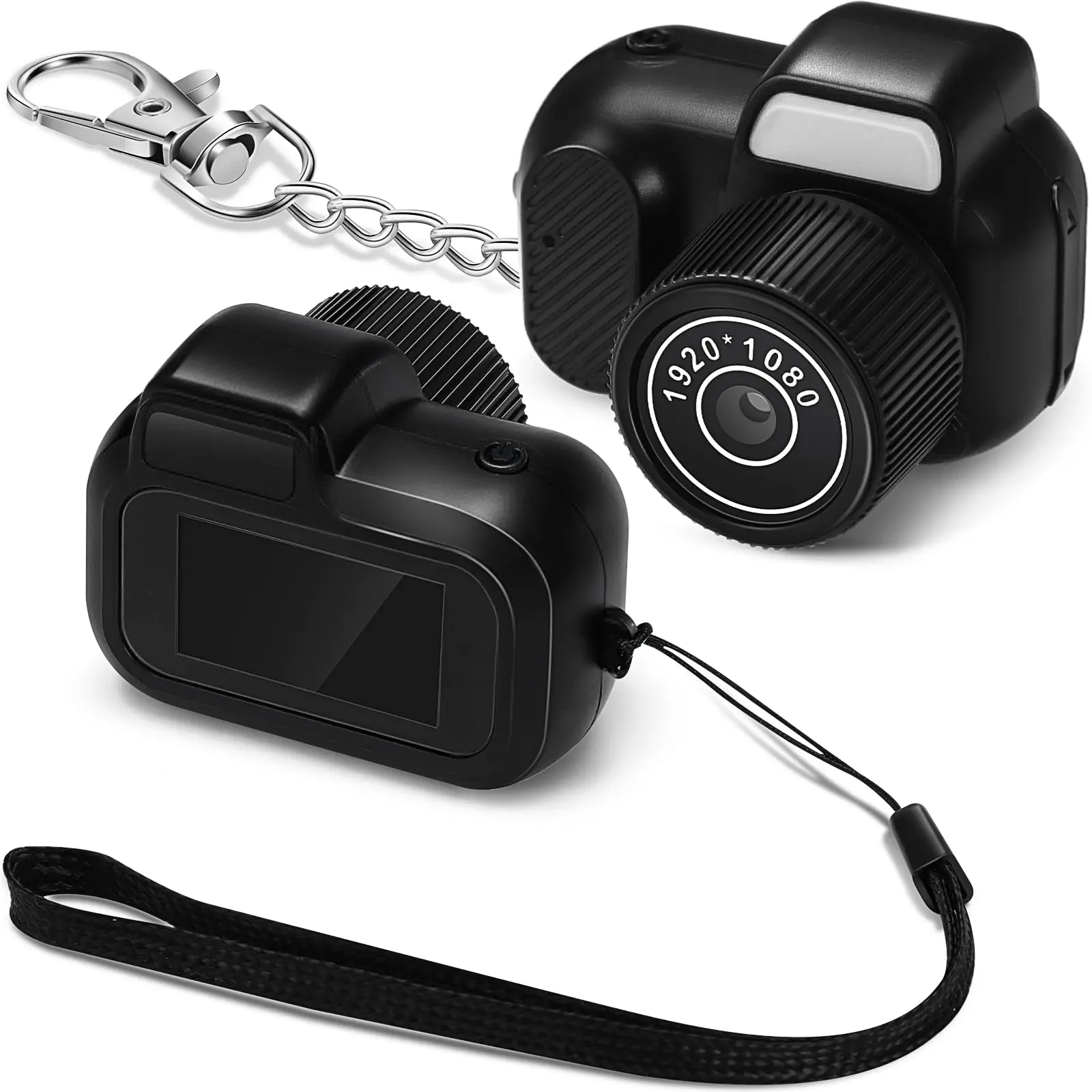 mini keychain camera front view