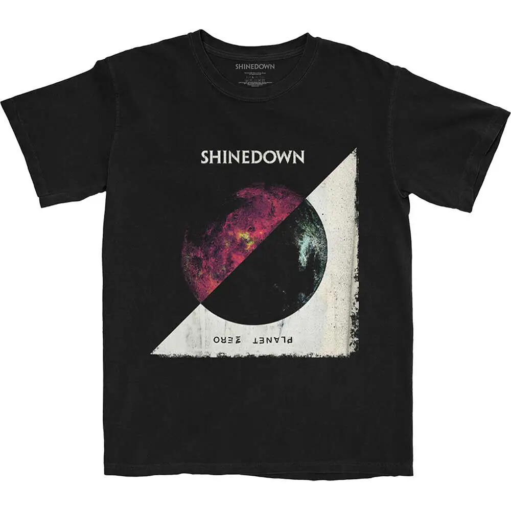 T-Shirt Da Uomo Shinedown Planet Zero Album X-Large Black