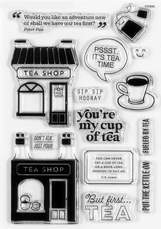 DIY 스크랩북 카드 제작용 영어 클리어 스탬프 A6559