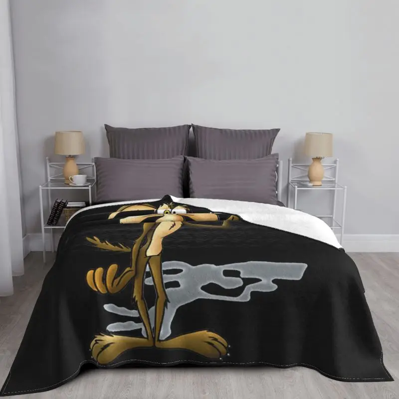 Maglia Willy coyote�ε� ���� Cartone ���� ��� �÷��� ħ�뺸 Anti-Pilling Faux Fur Throw Home Decotation