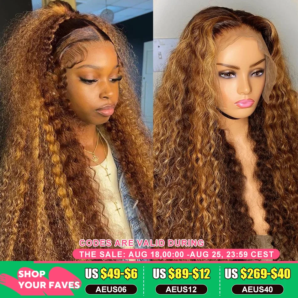 16-36-Inch-Highlight-Ombre-Hd-Lace-Frontal-Wig-Curly-Human-Hair-Wigs-4 ...