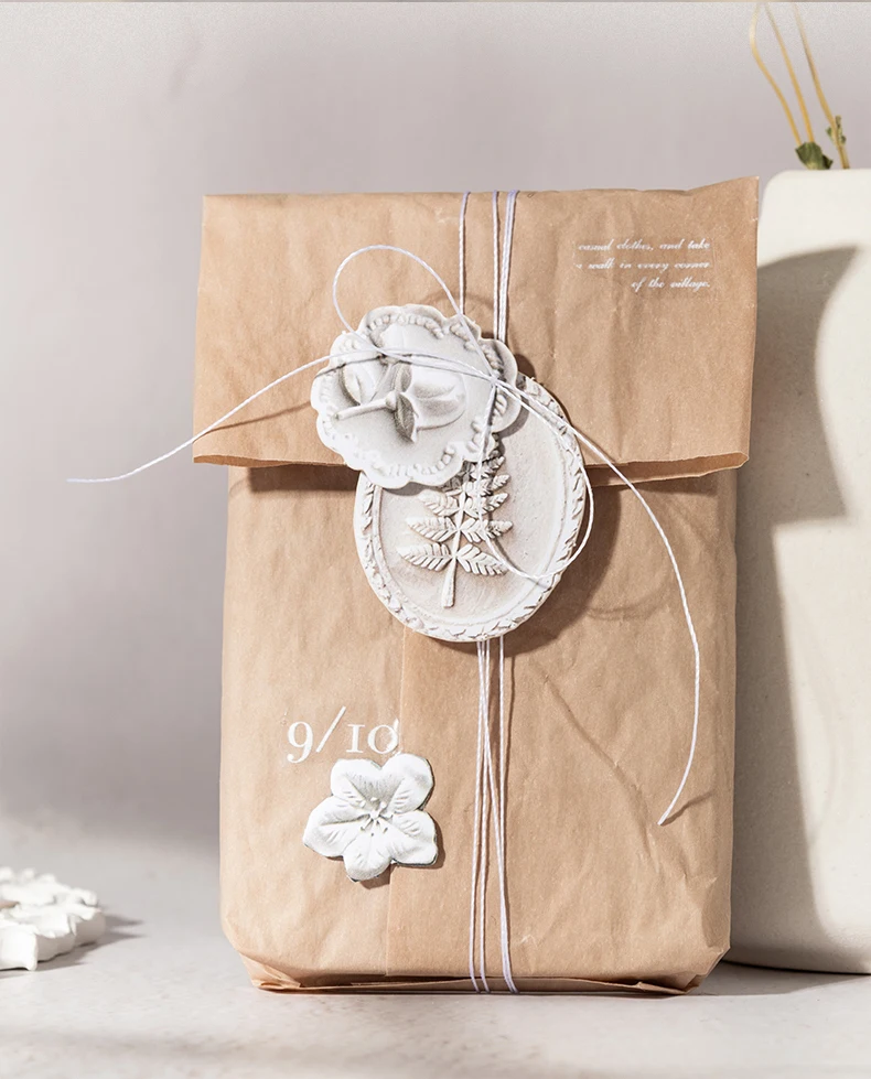 Journal GO 30 Stück Blumen-Schattenmuster Vintage Relief Pflanzen-Blumen-Collage-Aufkleber Kreatives Journal Scrapbook DIY-Materialien – Detail 12