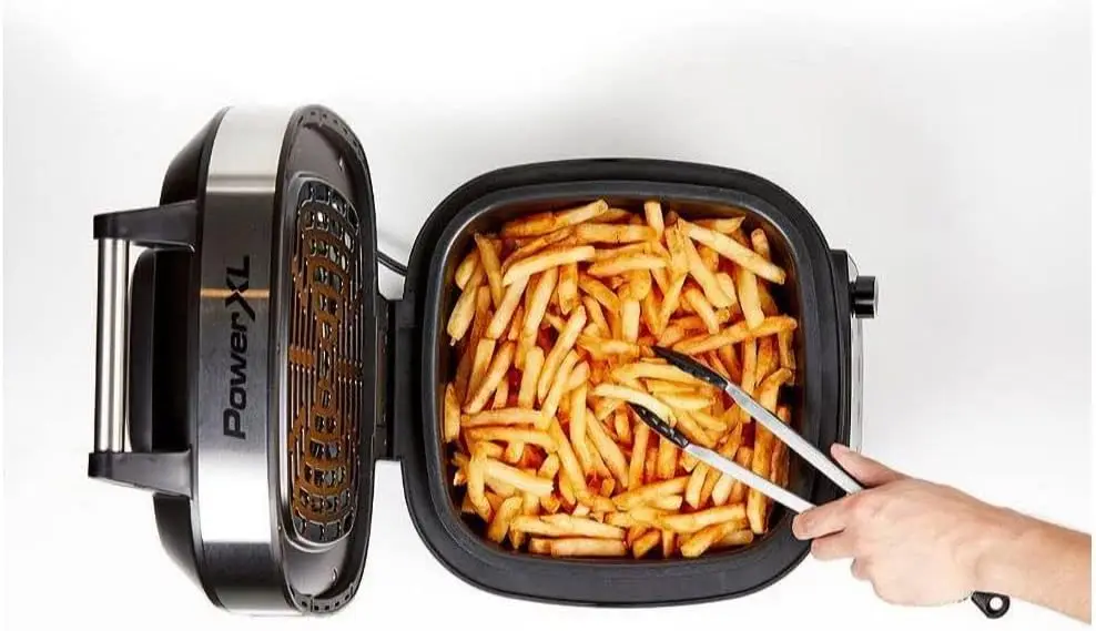 Grill Air Fryer Combo 6 QT 12-in-1 Indoor Slow Cooker, Roast, Bake, 1550-Watts, Stainless Steel Finish (Standard) 3