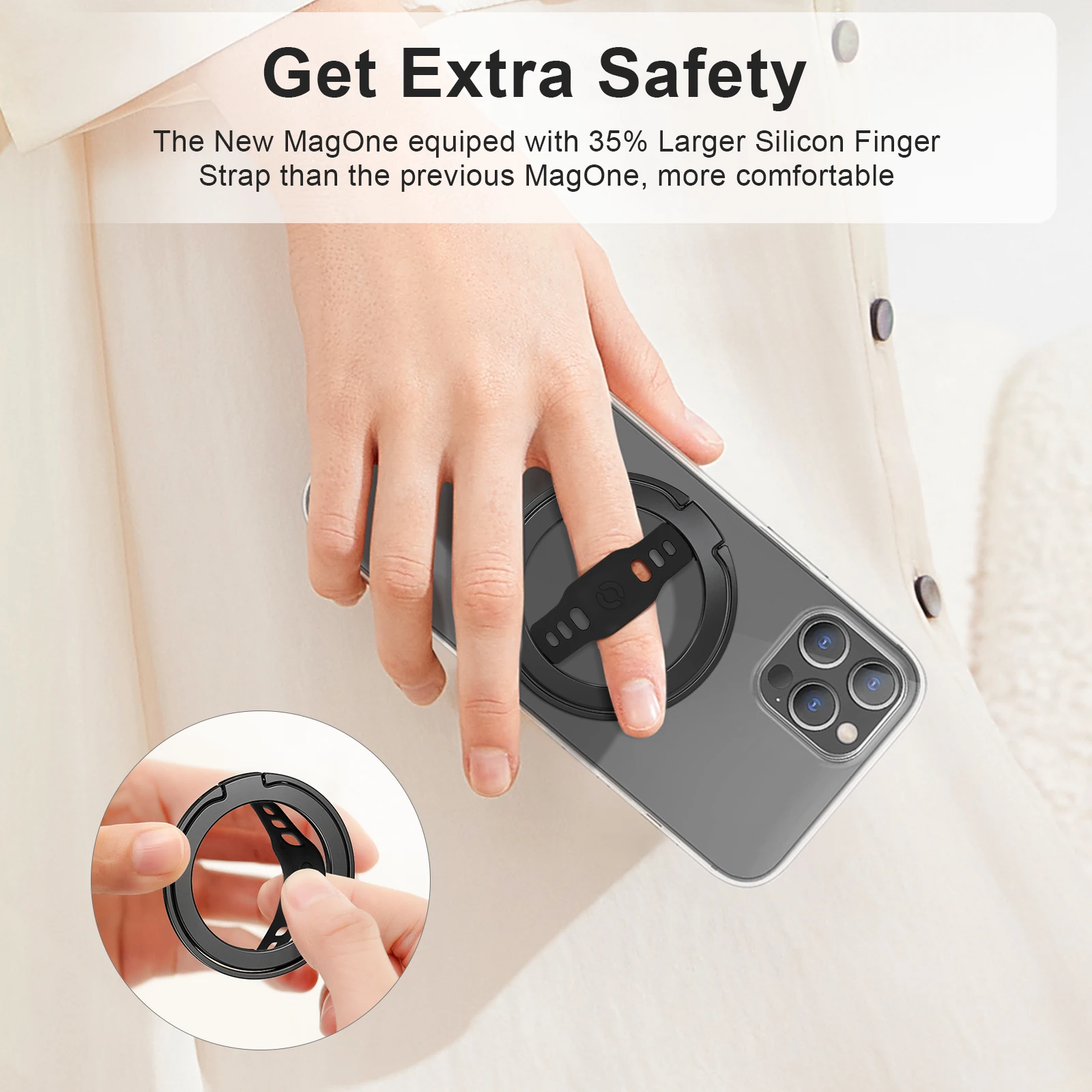 Magsafe Cell Phone Holder with Grip - The New MagOne