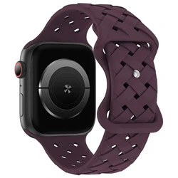 Breathable Silicone Strap - 42mm 44mm 45mm 49mm (Cherry)
