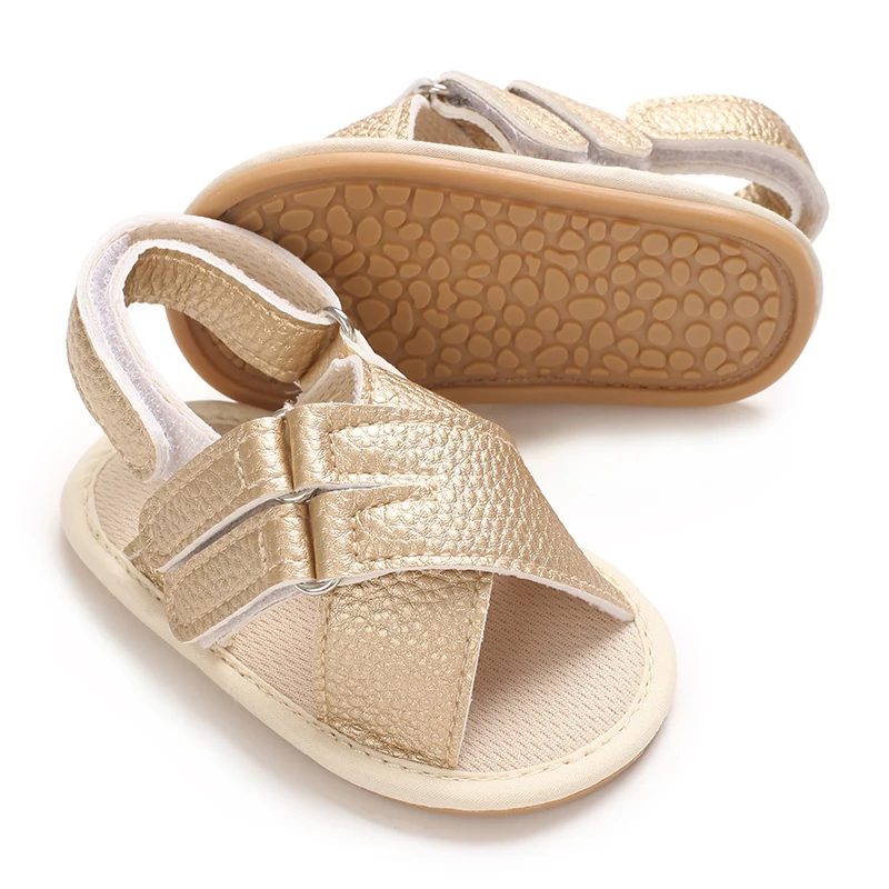 New Summer Baby Shoes High Quality PU Sandals Newborn Boys Fashion Casual Soft Sole Anti slip Walking Shoes 0-18 Months 3