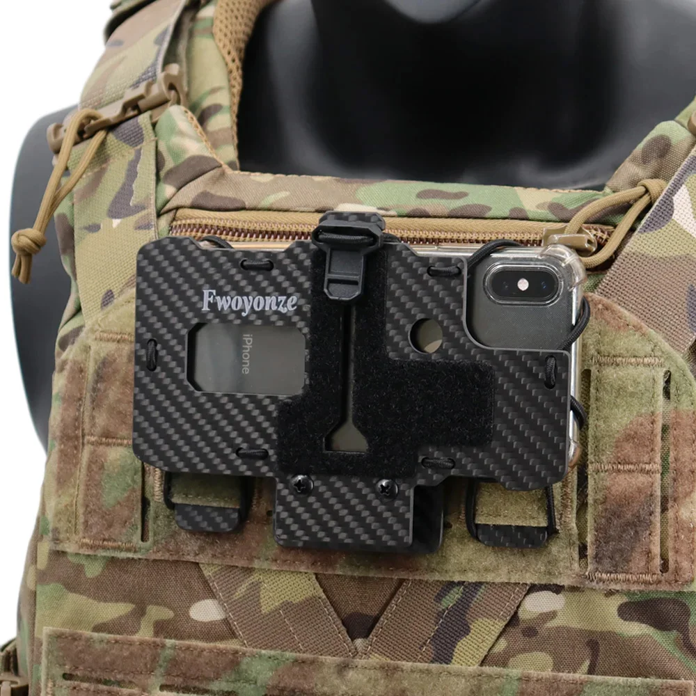 Fwoyonze Carbon Fiber Made Tactical MOLLE Folding Navigation Board Jagd Airsoft Weste Handy Halter Display Stand – Detail 17