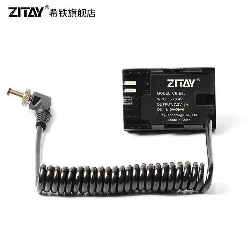 Batteria Fittizia Da Zitay Lp-E6 A Dc Per Fotocamera Canon 5 D2/5 D4/70D/80D