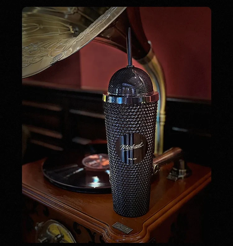 Michael Jackson Water Cup Microphone-Shaped Cold Water Cup Creative Collectible Gift