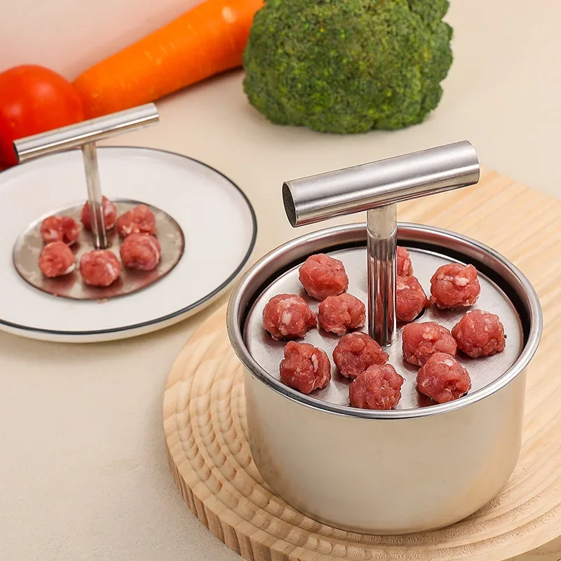 Multi-functional Press Meatball Maker New Household Kitchen Manual Hand-pressed Meatball Shrimp Slide Mold meat ball maker
