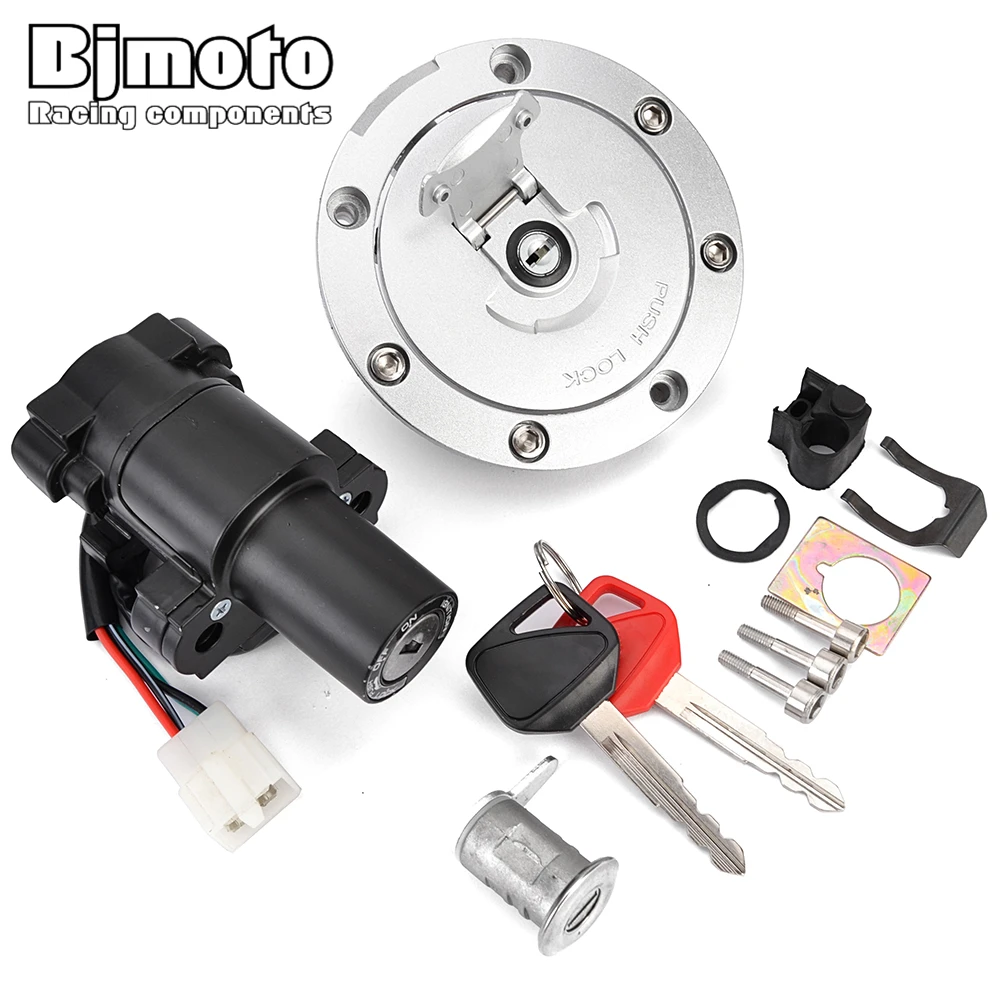 Ignition Switch Fuel Gas Cap Seat Lock Key Kit for Honda CB900 CB919 Hornet CBF500 CBF600 Naked CBF600S ABS CBF1000