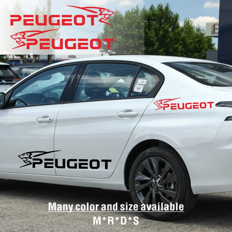 

Mult size 2pcs LION Mirror Car Stickers Waterproof Sunscreen Decal Styling for PEUGEOT 307 206 308 407 207 406 3008 208 2008 508