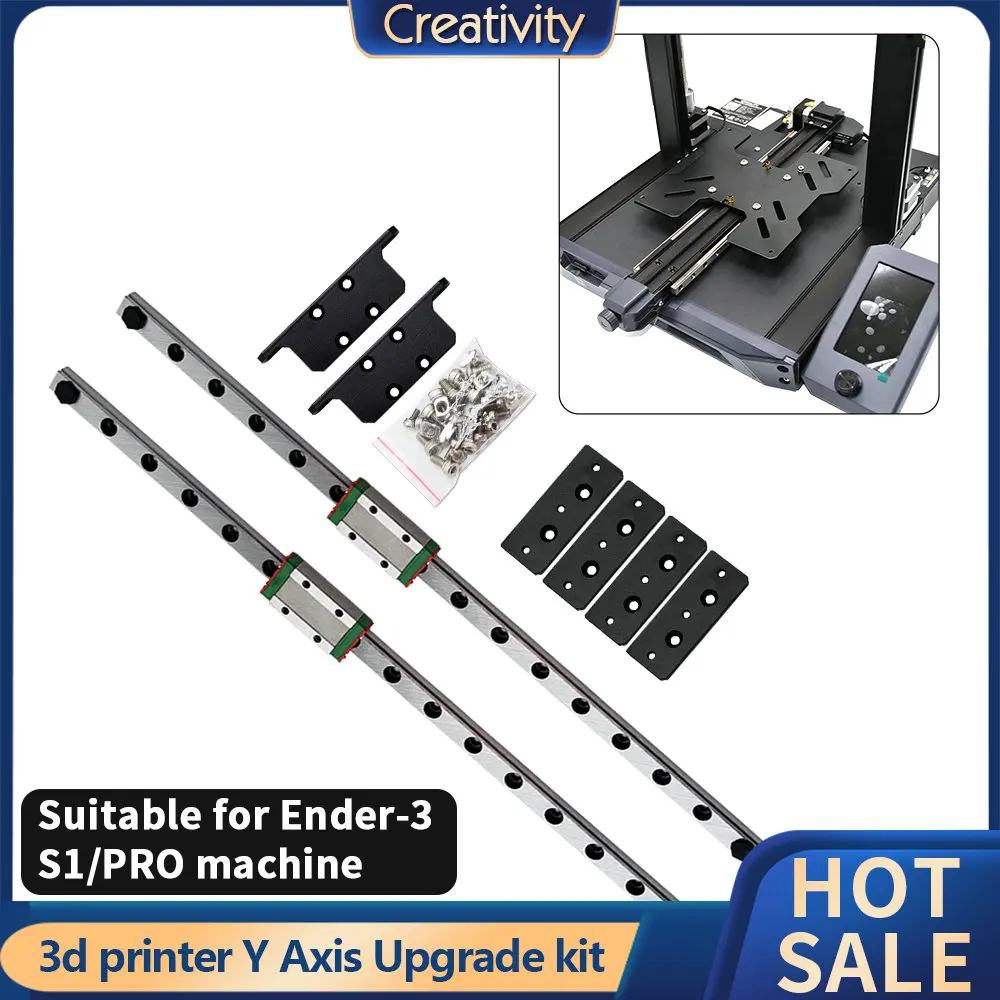 Duplo Eixo y Linear Rail Upgrade Kit Ender v2 Pro Ender3 s1 Impressora 3d Atualização do Eixo x Novo