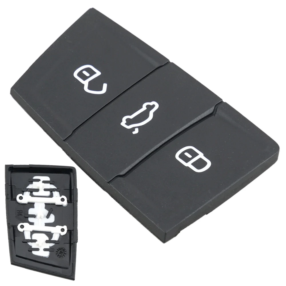 3 Buttons Replacement Rubber Flip Car Key Pad Fob Fit for Volkswagen Golf /  Skoda Octavia  Seat Leon Ibiza