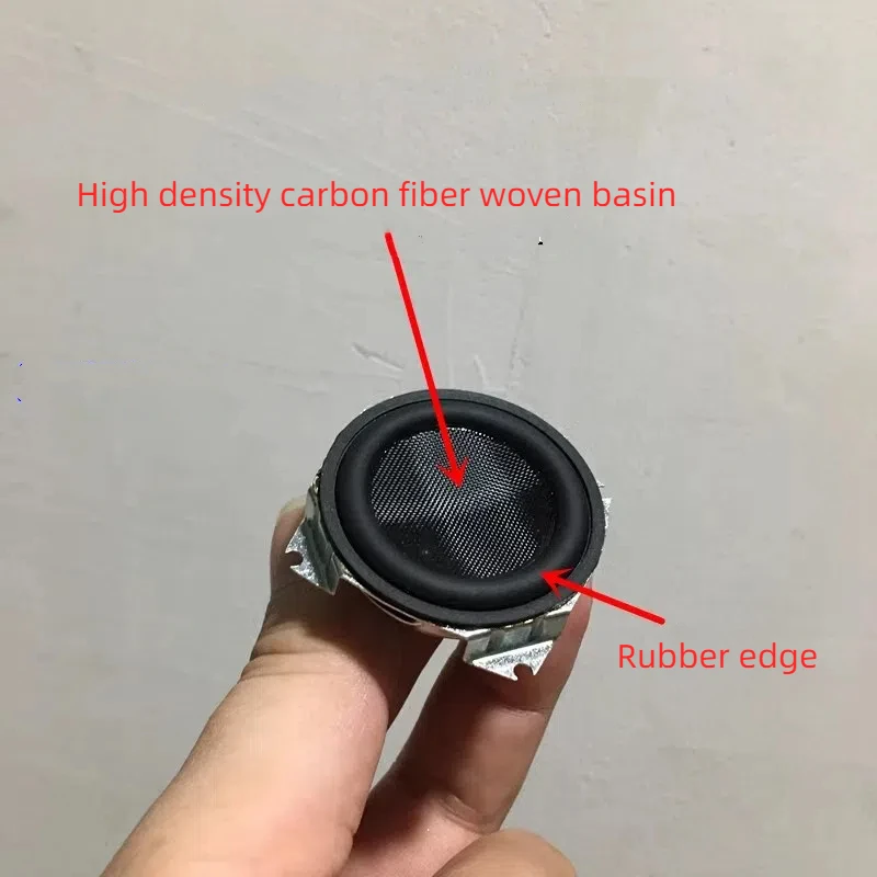 GHXAMP for B&W 1.5-inch 40mm Carbon Fiber Cone Full Range Speaker DIY TV Computers Bluetooth speakers Neodymium 2 piece