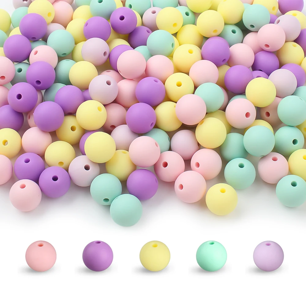 Vibrant Silicone Beads Set for DIY Jewelry & Crafting – 20-Piece Collection