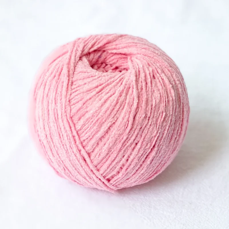 2mm Fluffy Cotton Fine Chenille Matte 50g DIY Hand Crochet Doll Knitting Doll Edelweiss Gold Velvet Wool Knitting Sweater Shoes 5