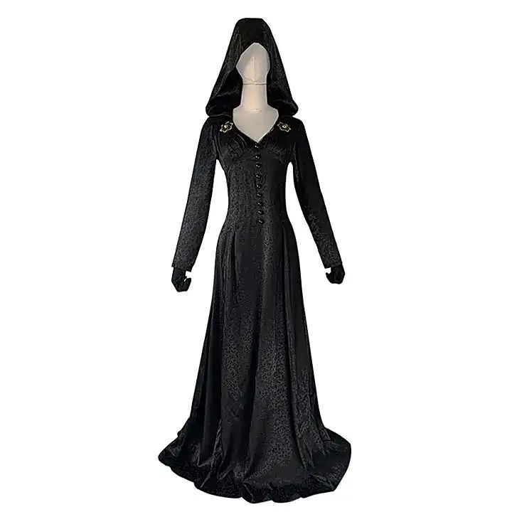 chinese dress ladies Re 8 Village Alcina Dimitrescu Vampire Lady Dimitrescu Halloween Cosplay Costume M