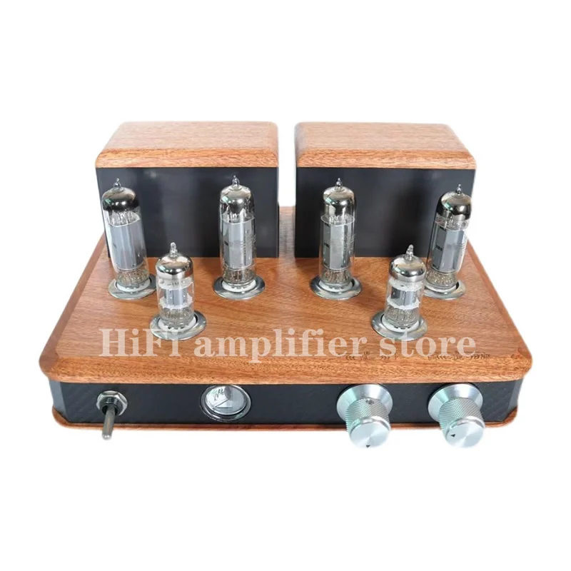 

12AX7+6P14 vacuum tube push-pull power amplifier, HIFI speaker audiophile power amplifier, power: 12WX2 stereo output