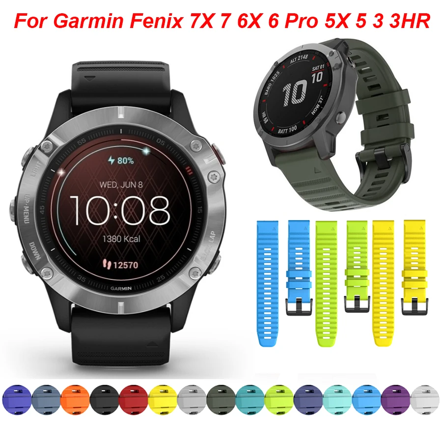 Smart Watch Band Straps Garmin Fenix 6 Garmin Fenix 6x Pro Watchbands 26 22 20mm Aliexpress