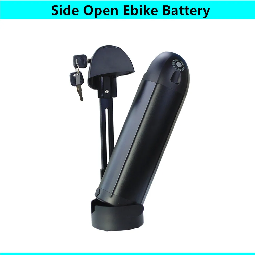 Side Open Water Bottle Dolphin Ebike Battery 36v 8Ah 8.8Ah 10Ah 10.4Ah 11.6Ah 12.8Ah 14Ah 48V 10Ah for bafang BBS01 BBS02 TSDZ2B
