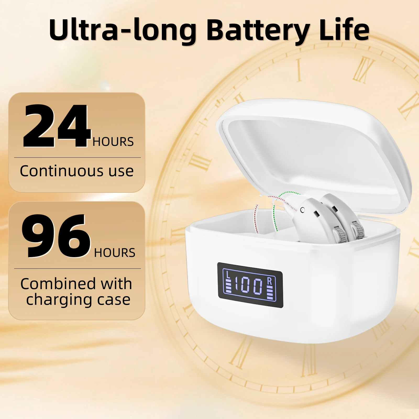 Rechargeable Hearing Aids Adults Invisible Digital Ear Amplifiers Volume Control for Hearing Loss 6