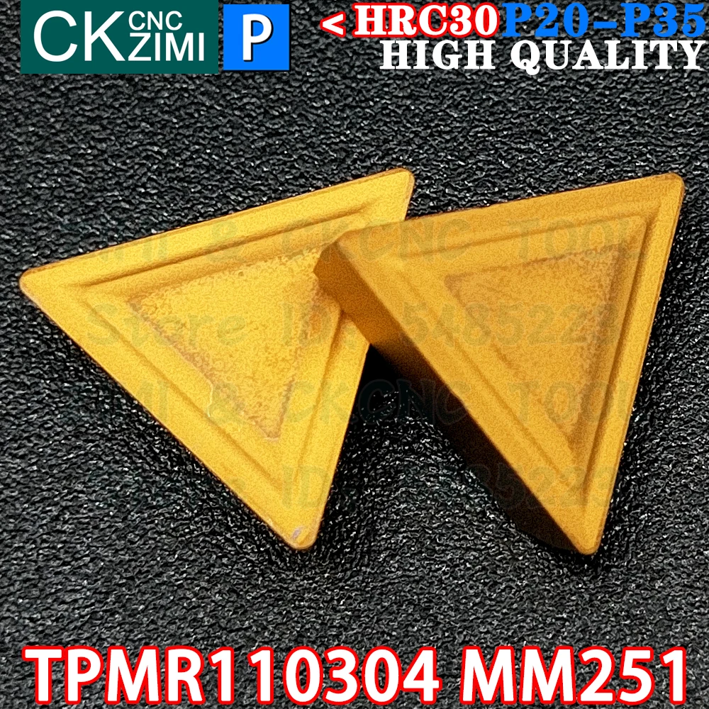 Inserti In Carburo TPMR160304 YBC251 Per Tornio CNC - Set Di 10 Pezzi | Per Semilavorazione E Finitura - Foto 12