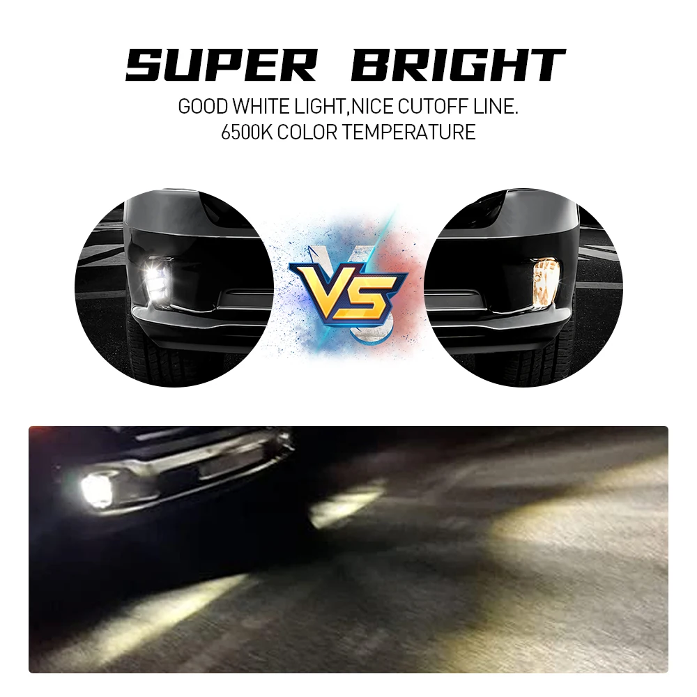 LED Headlight & Fog Light Bulb Kit For Dodge RAM 1500/2500/3500 (2016-2018) - 6000K, 26000LM, 5-Year Warranty