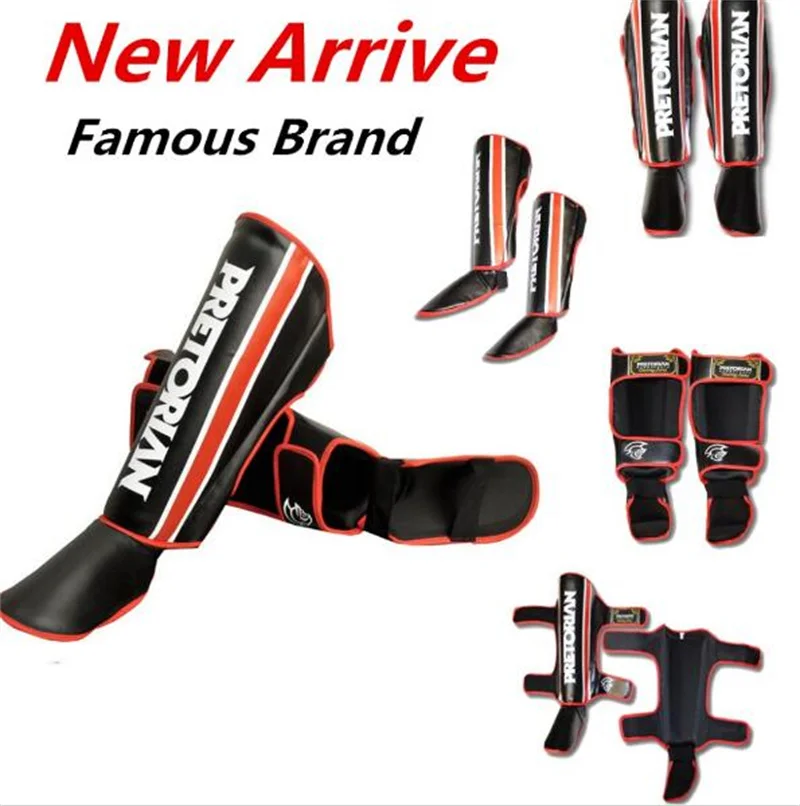 

PRETORIAN MMA BOXING Shin Guards kick boxing protector Sanda taekwondo boxing Leggings Ankle protection for Muay thai shin pads