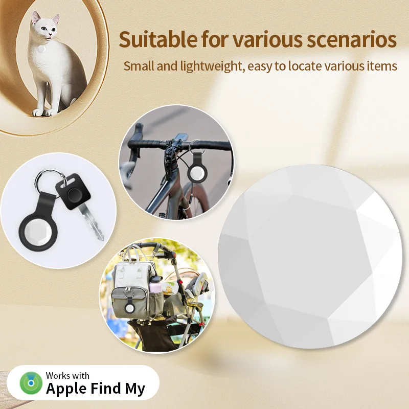 Ultra-Compact GPS Locator-Waterproof Tracker with 120-Day Battery, Works with iOS/Android for Pets/Kids