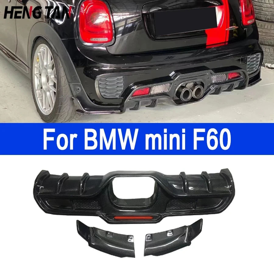 

Carbon Fiber/Forged Carbon For BMW mini F55 F56 F60 Rear Lip Diffuser Back Bumper Spoiler Back lip upgrade body kit