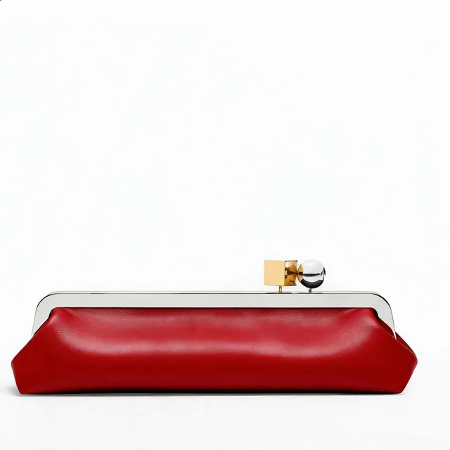 Fashion Long Clutch Bag for Women Luxury Designer Kiss Lock Women Shoulder Bags Elegant Party Purses Trend Underarm Bag 2026 3