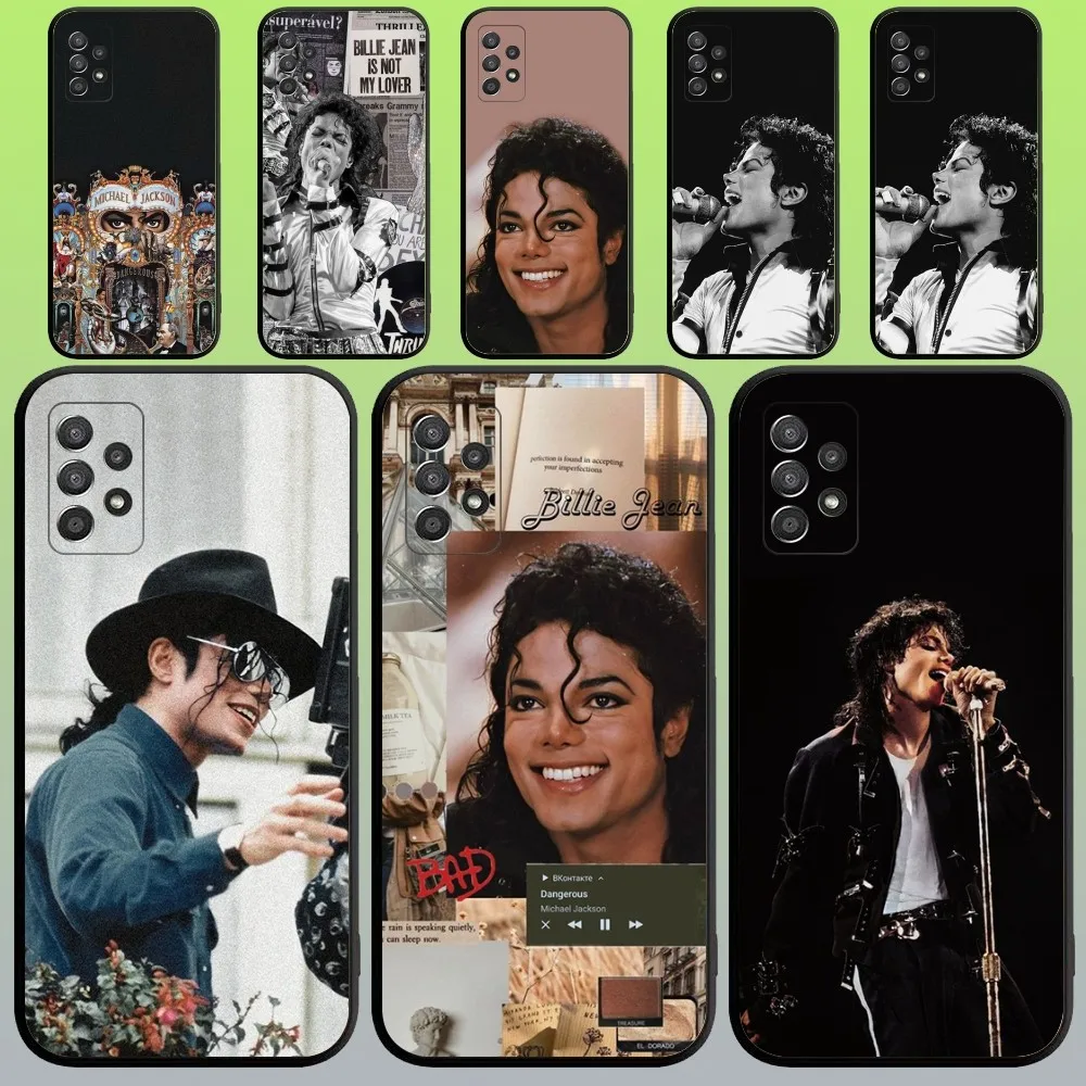 Singer Michael Jackson Premium Soft Black Phone Case