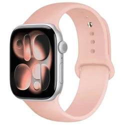 Sport Silicone Band for Smartwatch - 46mm to 40mm Strap Collection (19 pink sand)