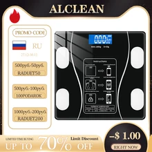 Bathroom Electronic Scales Floor Body Fat Scales LED Digital Smart Weight Scales Wireless Bluetooth Balance BMI Sync Application