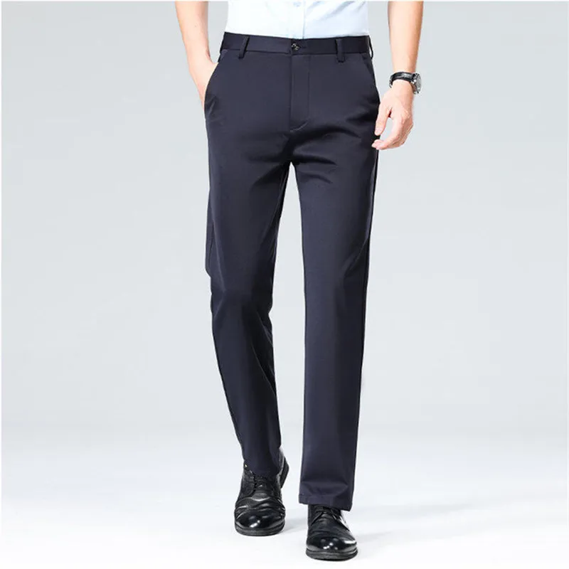Pantalon de costume droit pour hommes