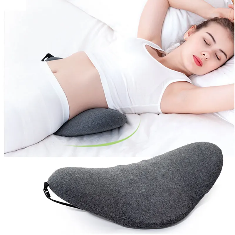 Orthopedic Memory Foam Lumbar Pillow For Lower Back Relax And