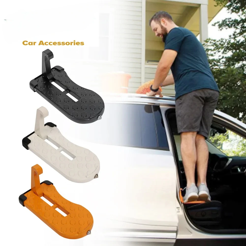 Foldable Car Door Step Hook Roof Rack Step Multifunction Universal