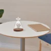 Angel Glass Cover Tabletop Display Case Bell Jar Eternal Flower Vase Gift Packaging Dome with Wood Base Landscape Plants 3