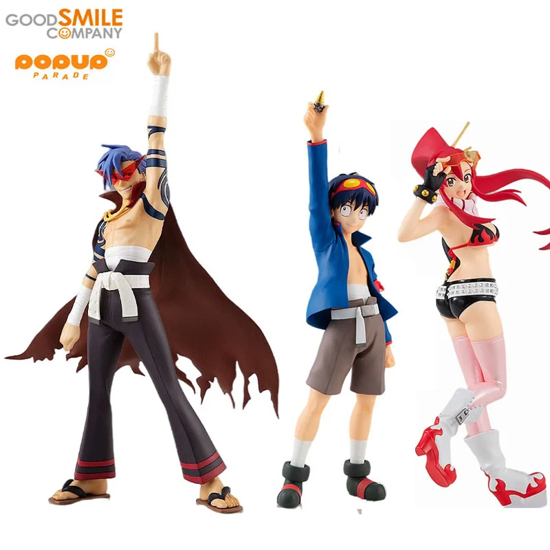 В наличии Good Smile POP UP парад Tengen Toppa Gurren-Lagann фигурки Simon Family Kamina Yoko аниме экшн-фигурки