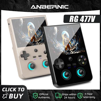 Console di Gioco Portatile Retro Anbernic RG477V, Schermo LTPS da 4,7 Pollici, 64 Bit, Processore Dimensity 8300, Multigiocatore Online, Streaming RG 477V