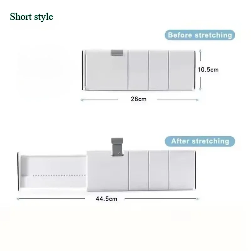 Description Picture 2 of itemNew Retractable Drawer Partition, Adjustable Drawer Dividers ,Creative Bookshelves Partition, Household Storage Home Decoration