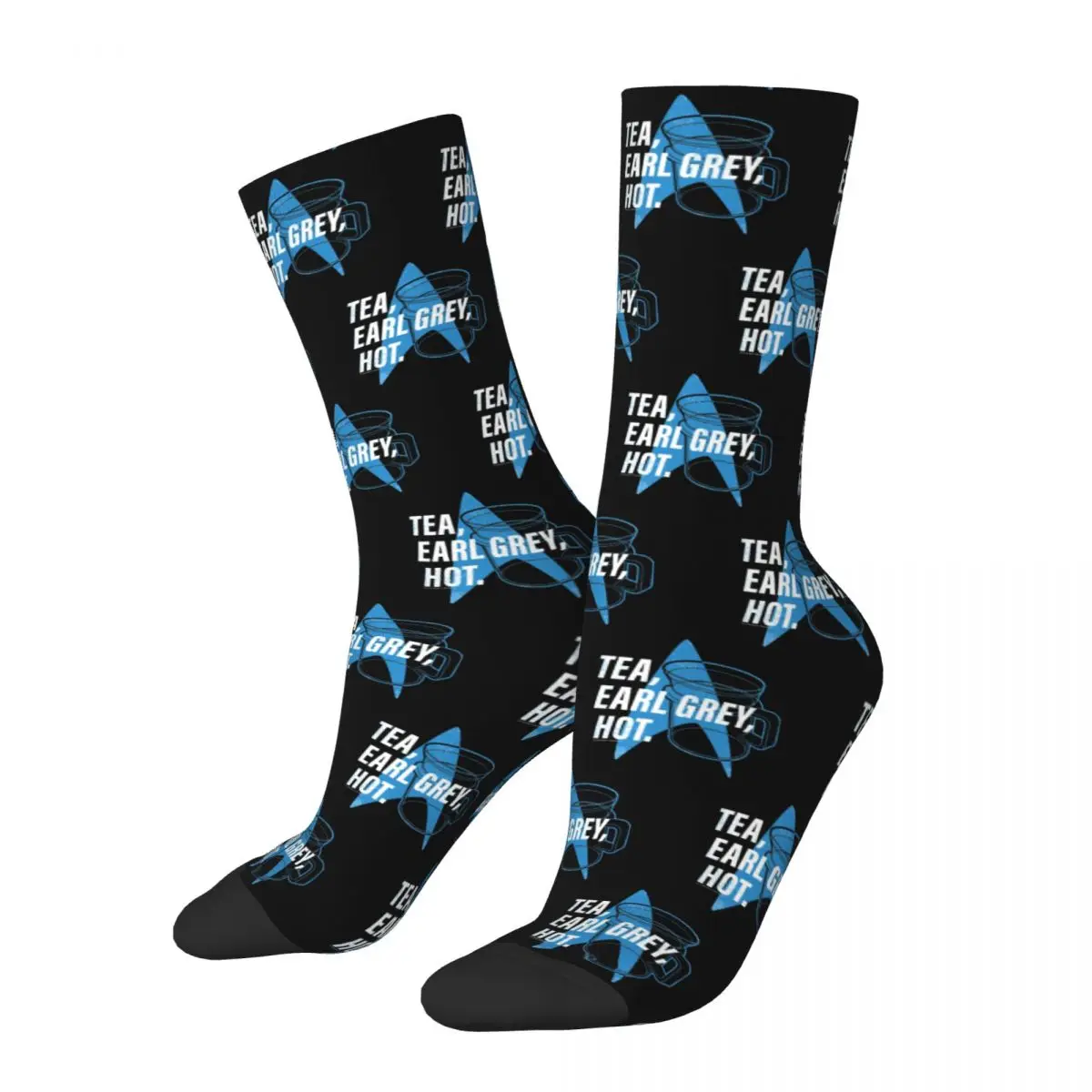 

Happy Funny Men's Socks Casual Stars Treks Logo Sock Polyester Sport Women Socks Spring Summer Autumn Winter