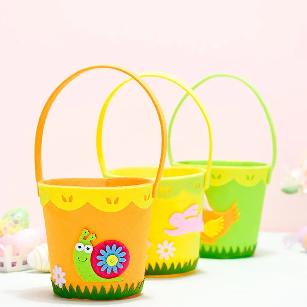 Easter Tote Storage Baskets Wicker Stuffer Small Egg Natural Bread Gift Toddler 5